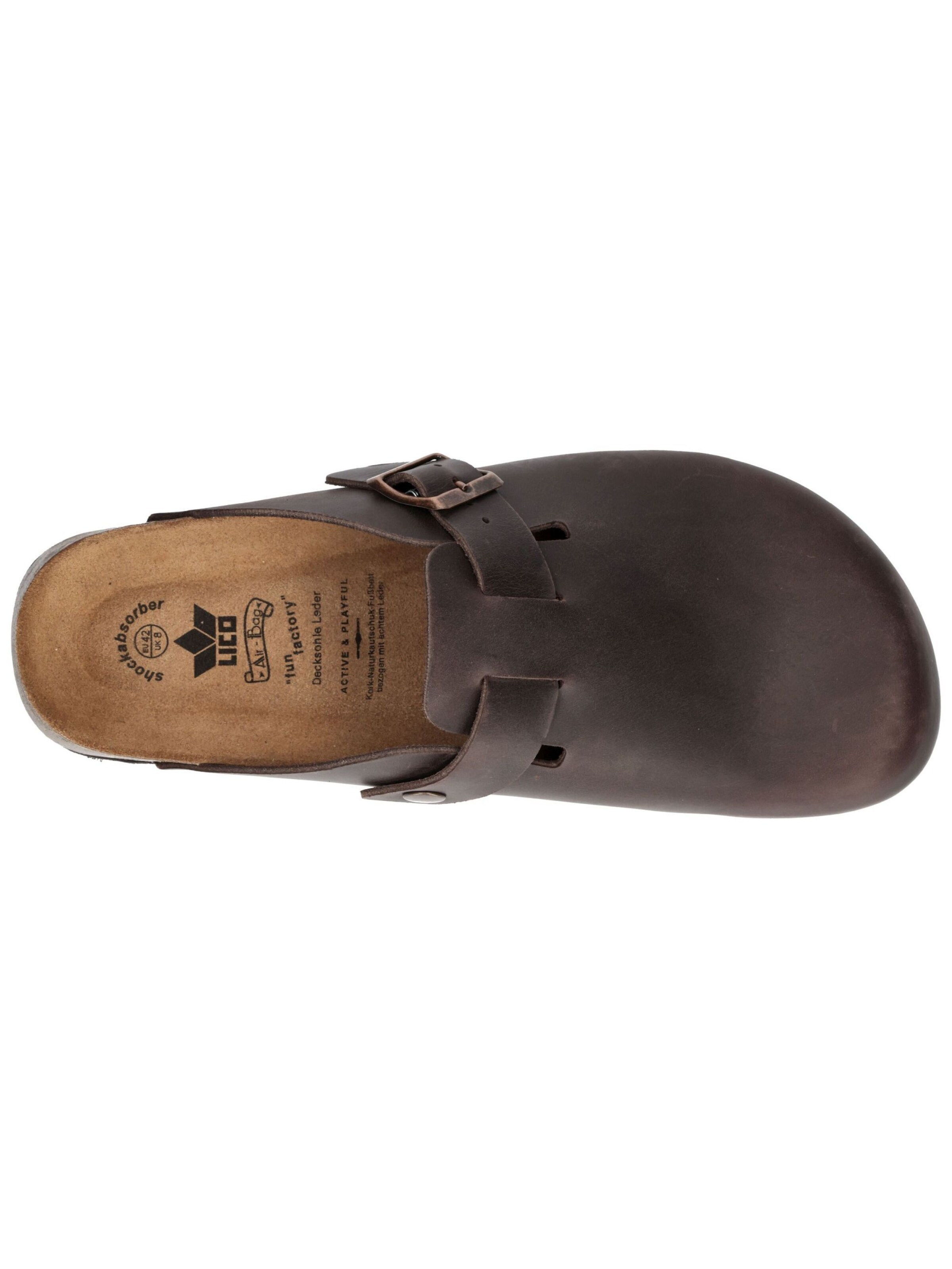 LICO Clogs 'Bioline' in Brown