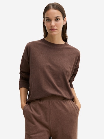 T-shirt ' Loungewear-Styles ' Marc O'Polo en marron : devant