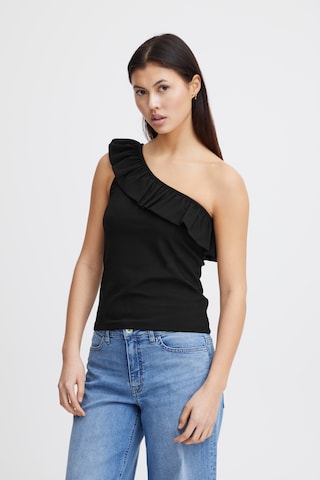 Top 'KATINE' di ICHI in nero: frontale