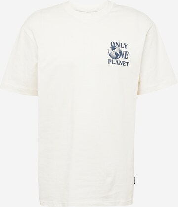 T-Shirt 'LAYNE' Only & Sons en blanc : devant