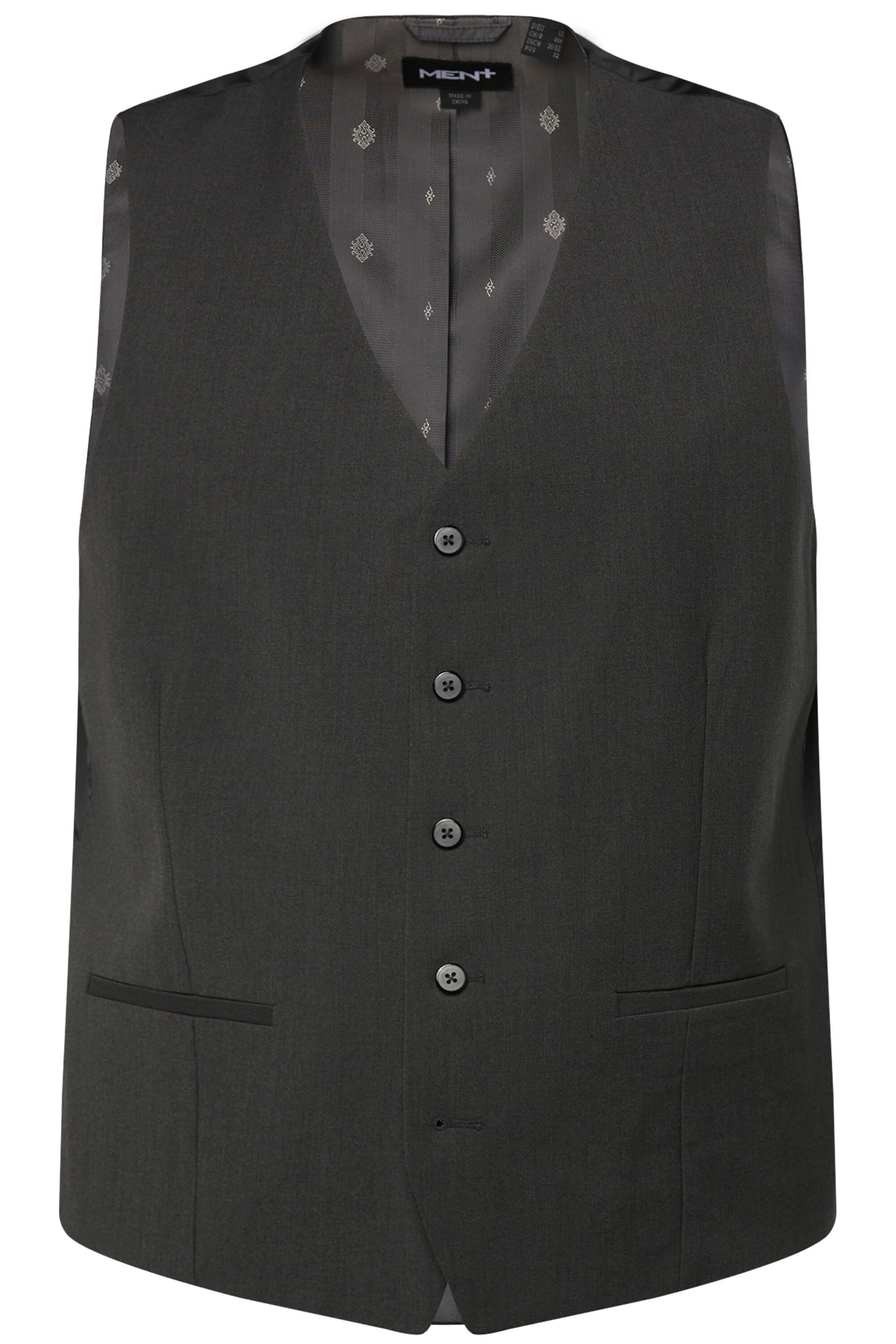 Men Plus Suit vest in Grey: front