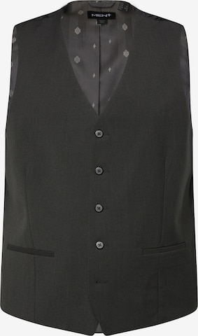 Men Plus Anzugweste in Grau: Vorderseite