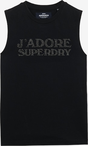 Superdry Funktionsshirt in Schwarz: Vorderseite