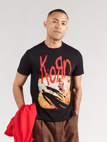 AMPLIFIED Paita 'KORN - SELF TITLED' värissä musta: etupuoli