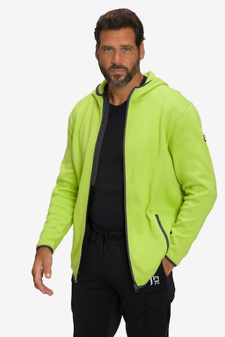 JAY-PI Zip-Up Hoodie in Green: front