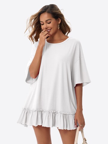 Imily Bela - Camiseta talla grande en blanco