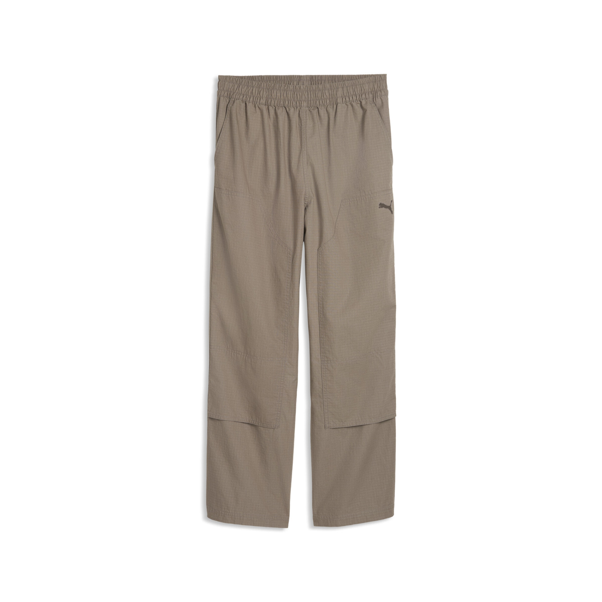 PUMA Loosefit Sportbroek 'Essentials' in Beige: voorkant