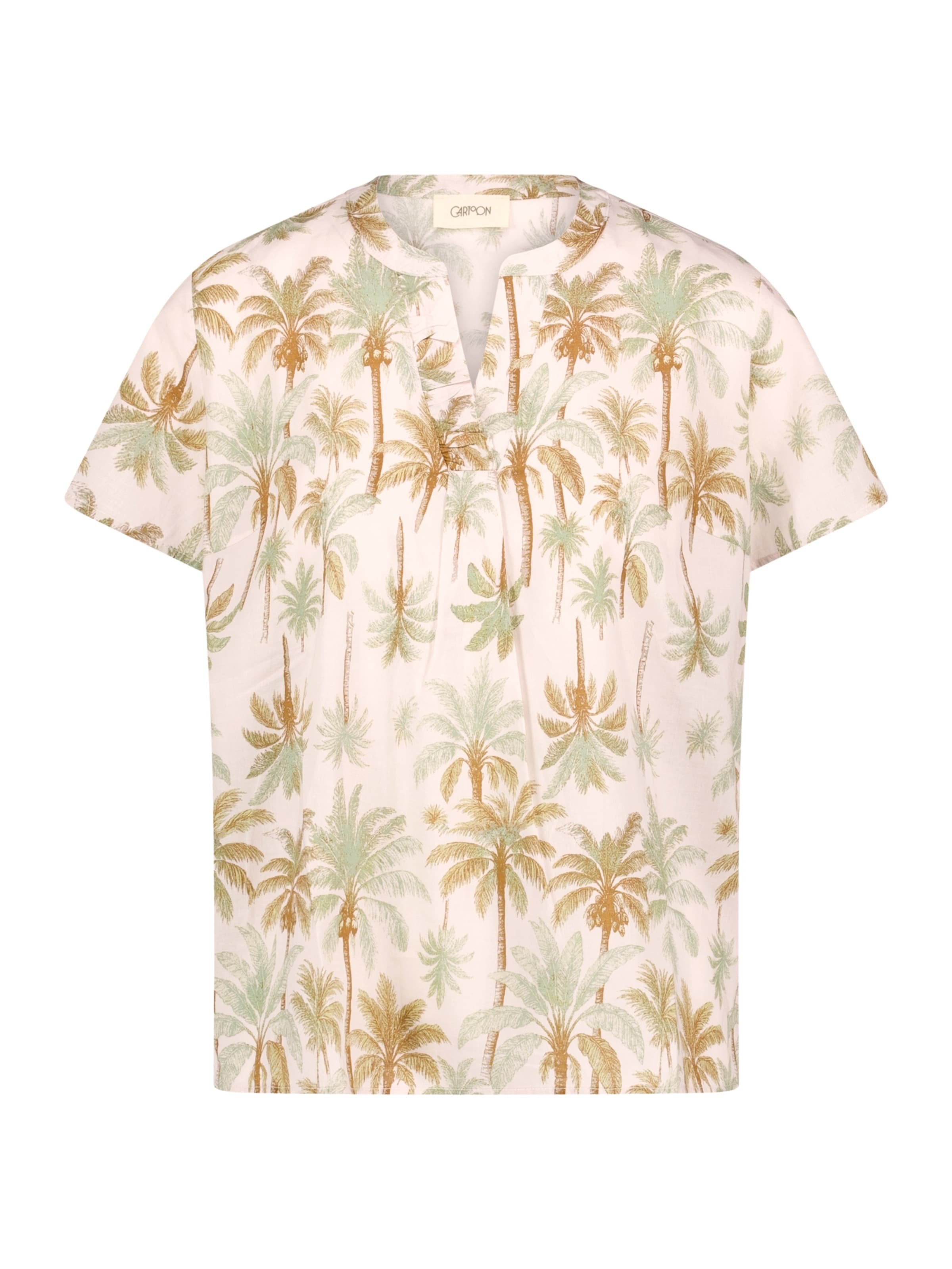 Cartoon Blouse in Beige: voorkant