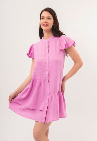 FRESHLIONS Shirt Dress 'Jolin' in Pink: front