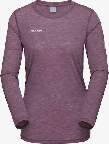 MAMMUT Funktionsshirt 'Tree Wool in Lila: Vorderseite