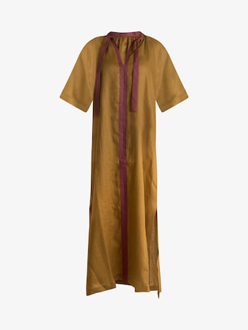 Ottod’Ame - Vestido de verão em castanho: frente