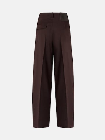 PINKO Barrel Trousers 'PINKO BALBINO PANTALONE DIAGONALE PANTALONE' in Brown