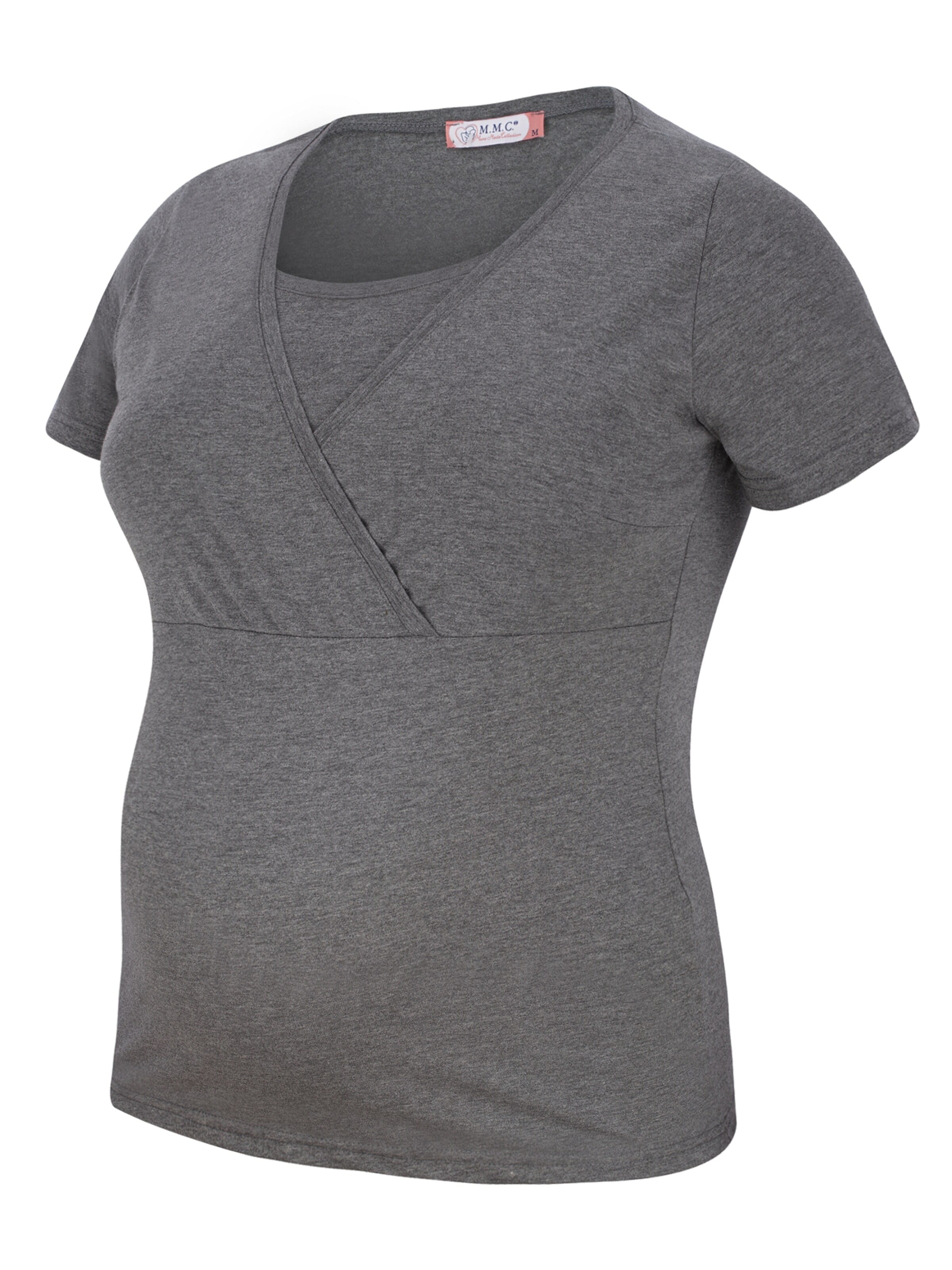 M.M.C. Shirt 'Stillshirt Umstandsmode' in Grey