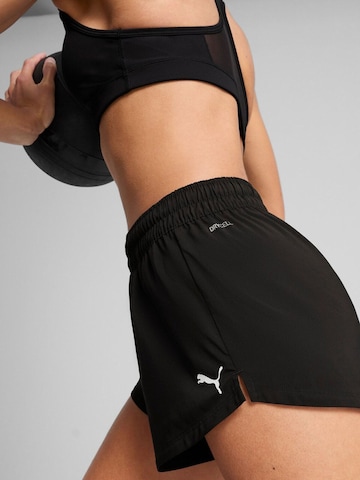PUMA Regular Sportbroek 'Puma W Tad Essential 3 Woven Short' in Zwart