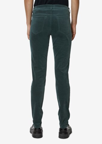Marc O'Polo Slimfit Spodnie 'Lulea' w kolorze zielony