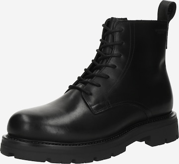 VAGABOND SHOEMAKERS Šnurovacie čižmy 'CAMERON' - Čierna: predná strana