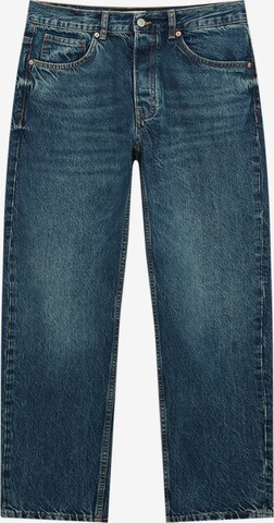 Pull&Bear Regular Jeans in Blauw: voorkant