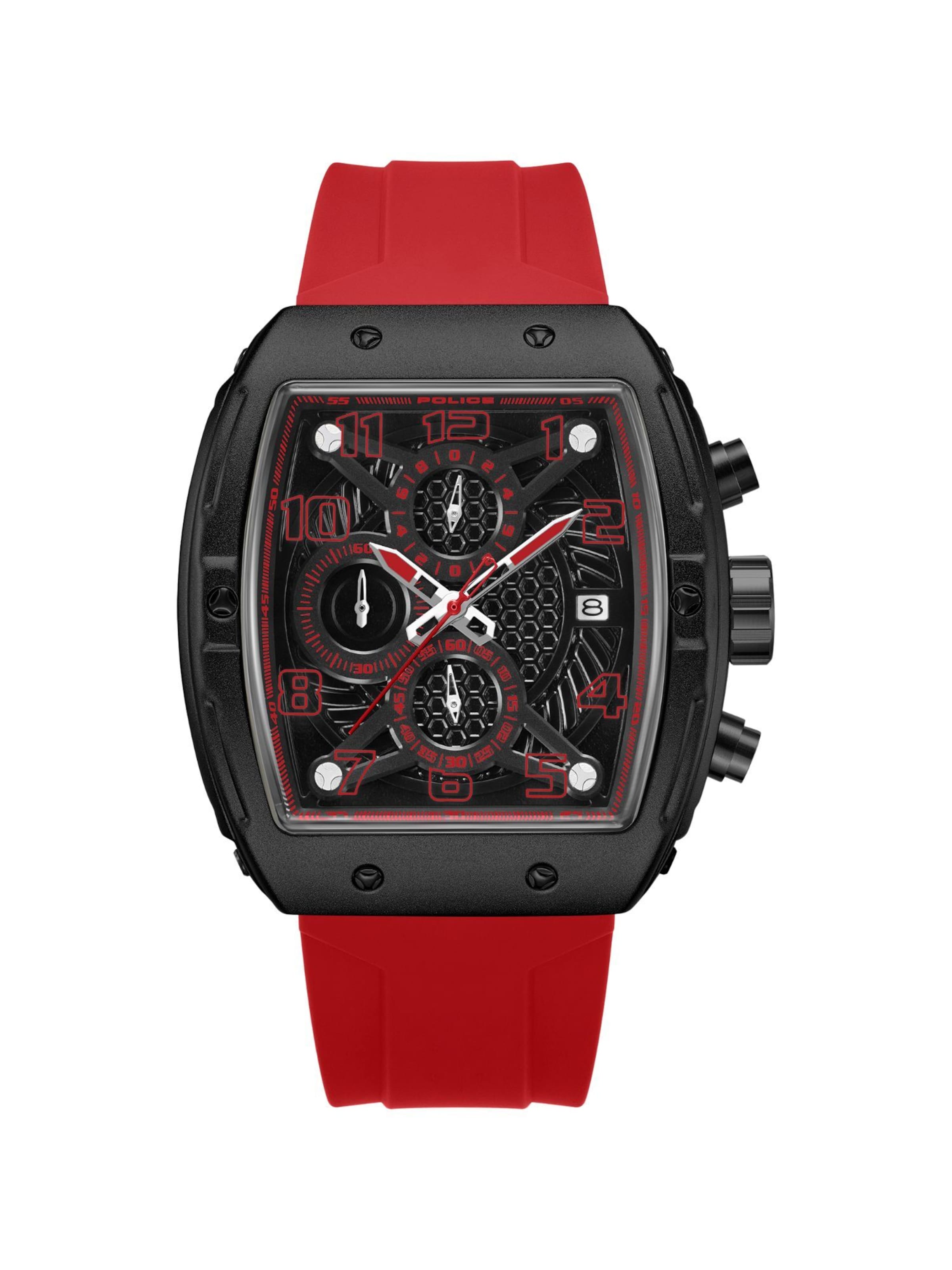 POLICE Analog watch ' Coswig ' in Red: front