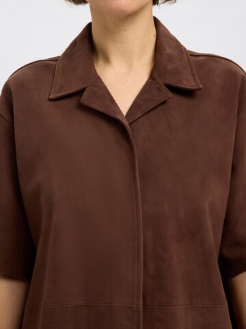 Chemisier SELECTED FEMME en marron
