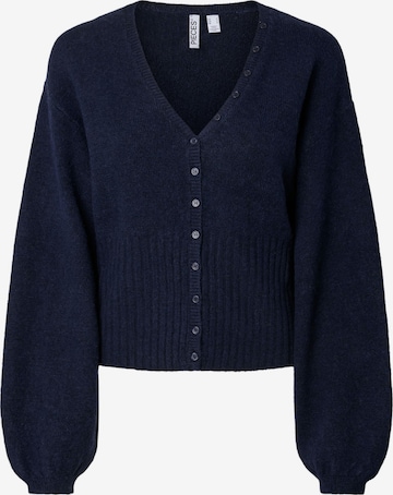 PIECES Knit cardigan 'PCSally' in Blue: front