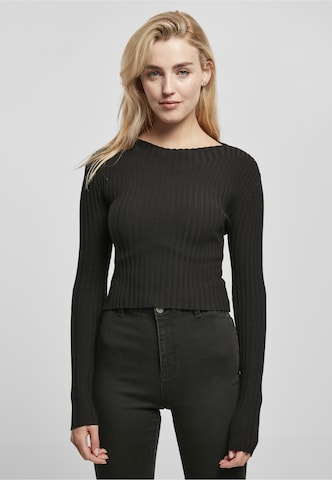 Urban Classics Pullover in Schwarz: Vorderseite