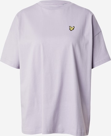 Lyle & Scott Oversized Shirt in Purple: front