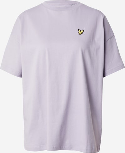 Lyle & Scott T-shirt oversize en jaune d'or / lilas / noir, Vue avec produit
