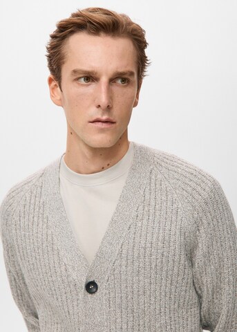 MANGO MAN Strickjacke 'Joanc' in Grau