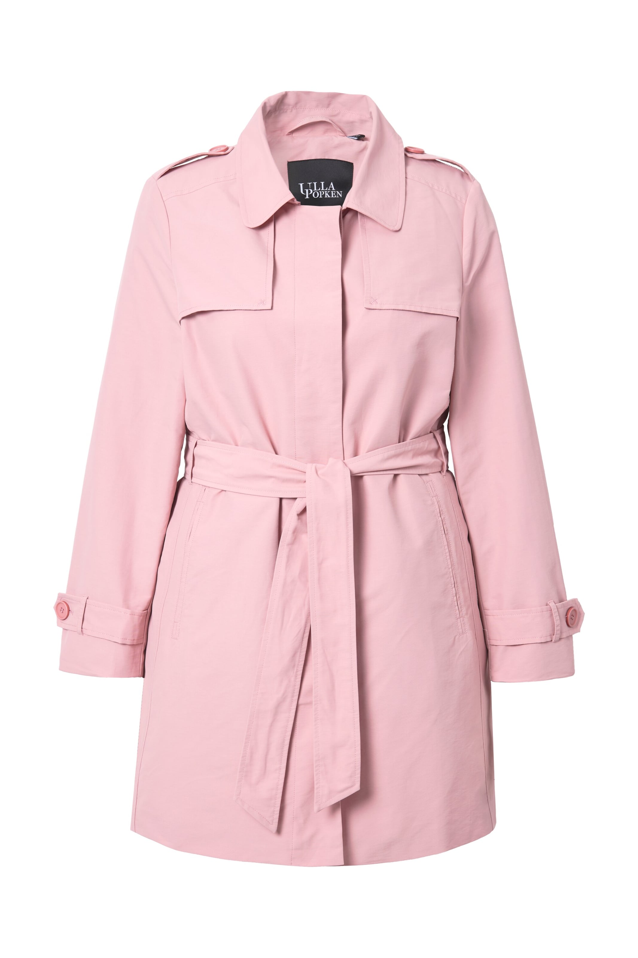 Ulla Popken Tussenmantel in Roze: voorkant