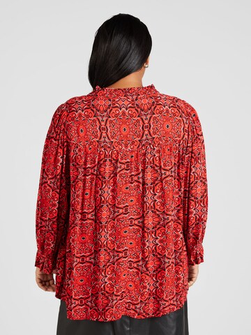 ONLY Carmakoma Blouse 'GROA  LIFE' in Rood