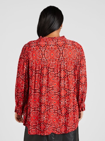 ONLY Carmakoma Blouse 'GROA  LIFE' in Red