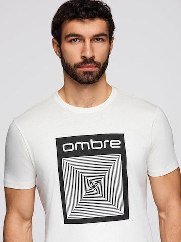 Ombre Shirt in Wit