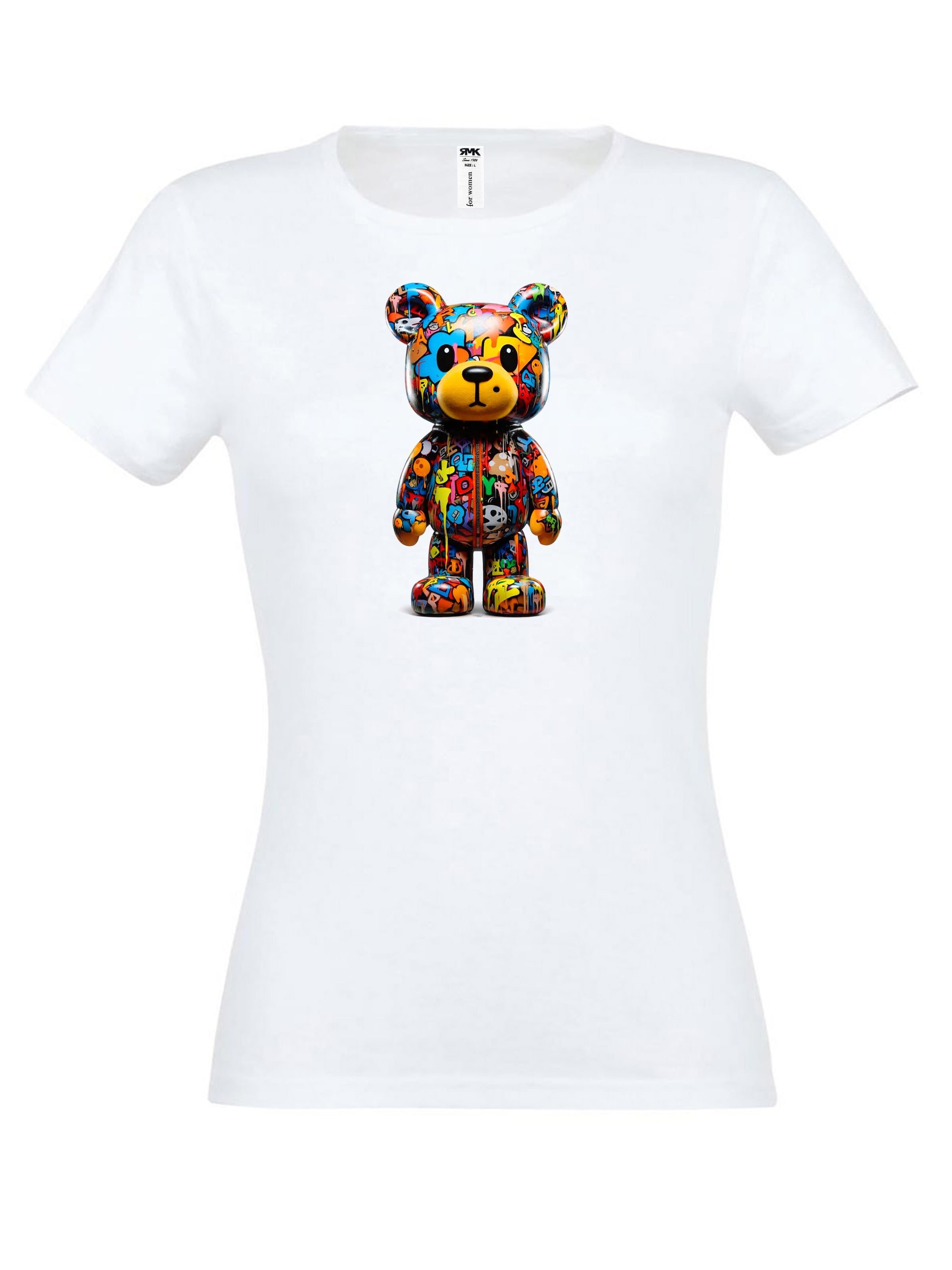 RMK Shirt 'Bear'‌‌‌‌‌‌‌‌‌‌ in Weiß: Vorderseite