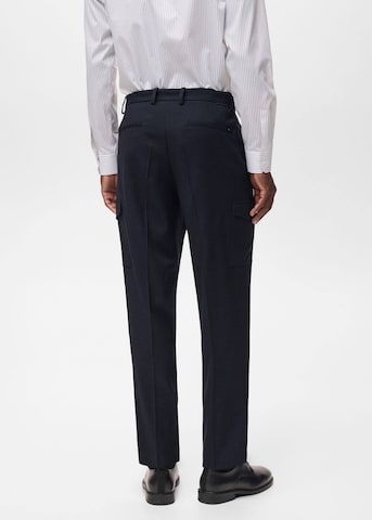 MANGO MAN Slimfit Hose 'Daytona' in Blau