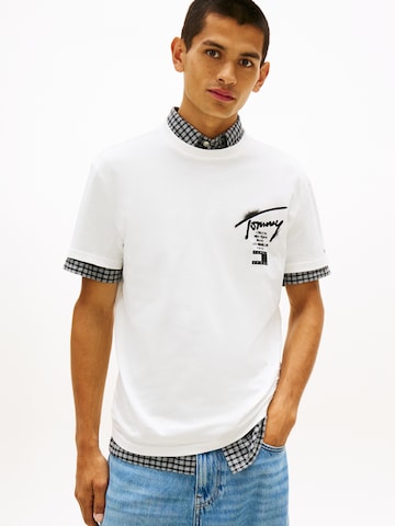 T-Shirt 'CITY' Tommy Jeans en blanc : devant