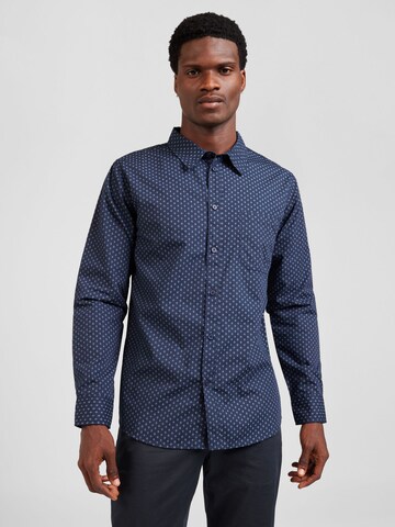 ABOUT YOU Regular fit Button Up Shirt 'Thilo' in Blue: front