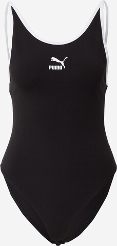 Body sportiv 'Classics' de la PUMA pe negru: față