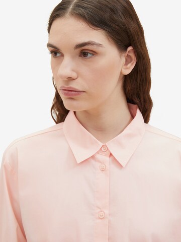 TOM TAILOR Bluse in Pink