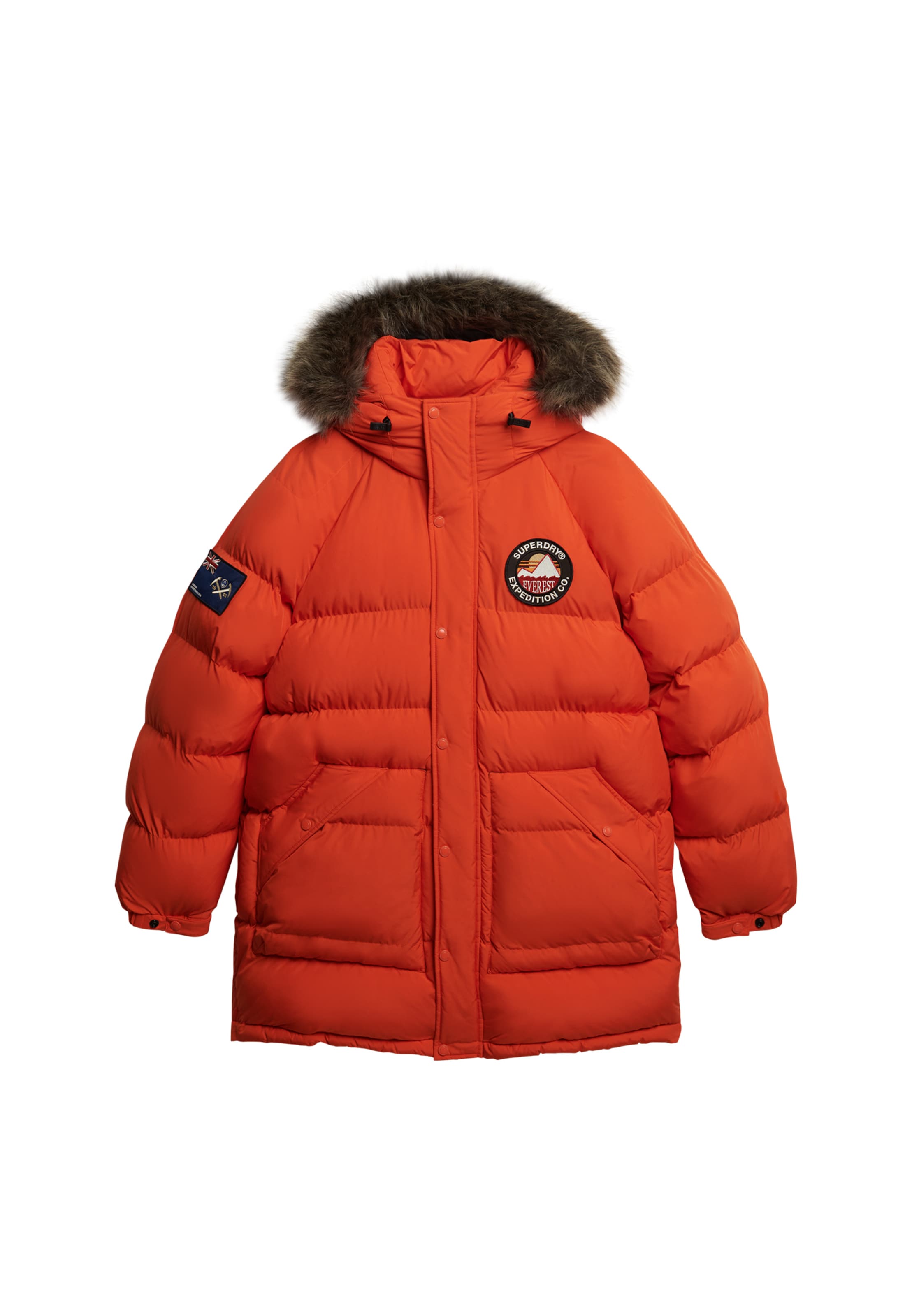 Manteau d’hiver 'Everest' Superdry en orange : devant