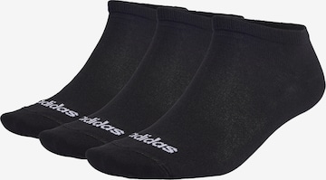 ADIDAS PERFORMANCE - Calcetines deportivos 'Thin Linear Low-Cut 3 Pairs' en negro: frente