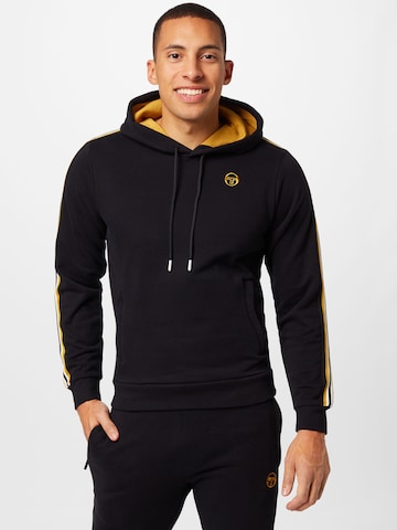 Sergio Tacchini Sweatshirt in Zwart: voorkant