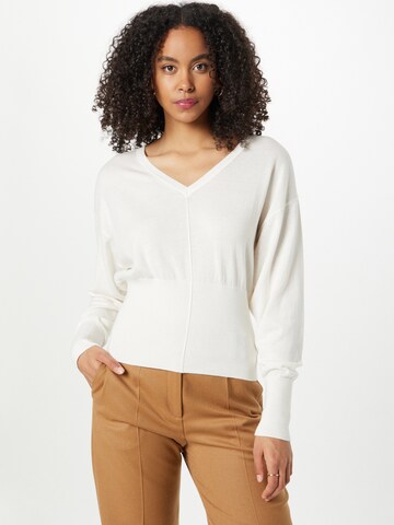 HUGO Red - Pullover 'Slinnye' em branco: frente