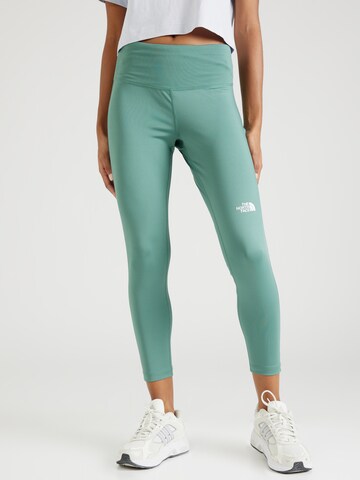 THE NORTH FACE Skinny Workout Pants 'FLEX' in Green: front