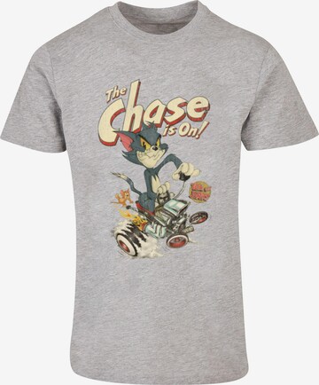 ABSOLUTE CULT Shirt 'Tom and Jerry - The Chase Is On' in Grey: front