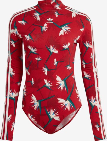 ADIDAS ORIGINALS Shirt Bodysuit 'Thebe Magugu Bodysuit' in Red: front