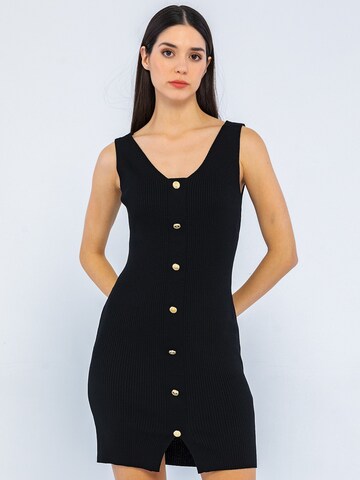 Giorgio di Mare - Vestido de malha 'Siara' em preto: frente