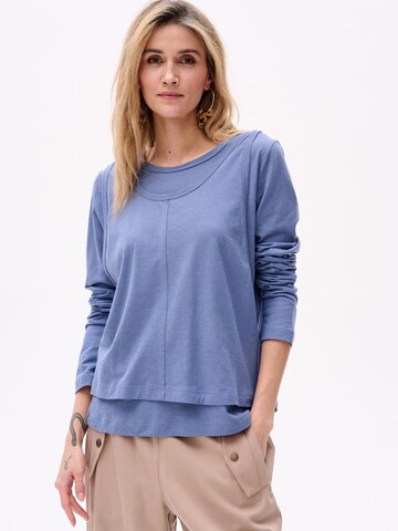 Blue Shadow Blouse in Blue: front