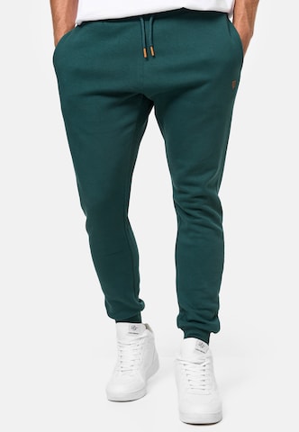 INDICODE JEANS Tapered Pants 'Alejandra' in Green: front