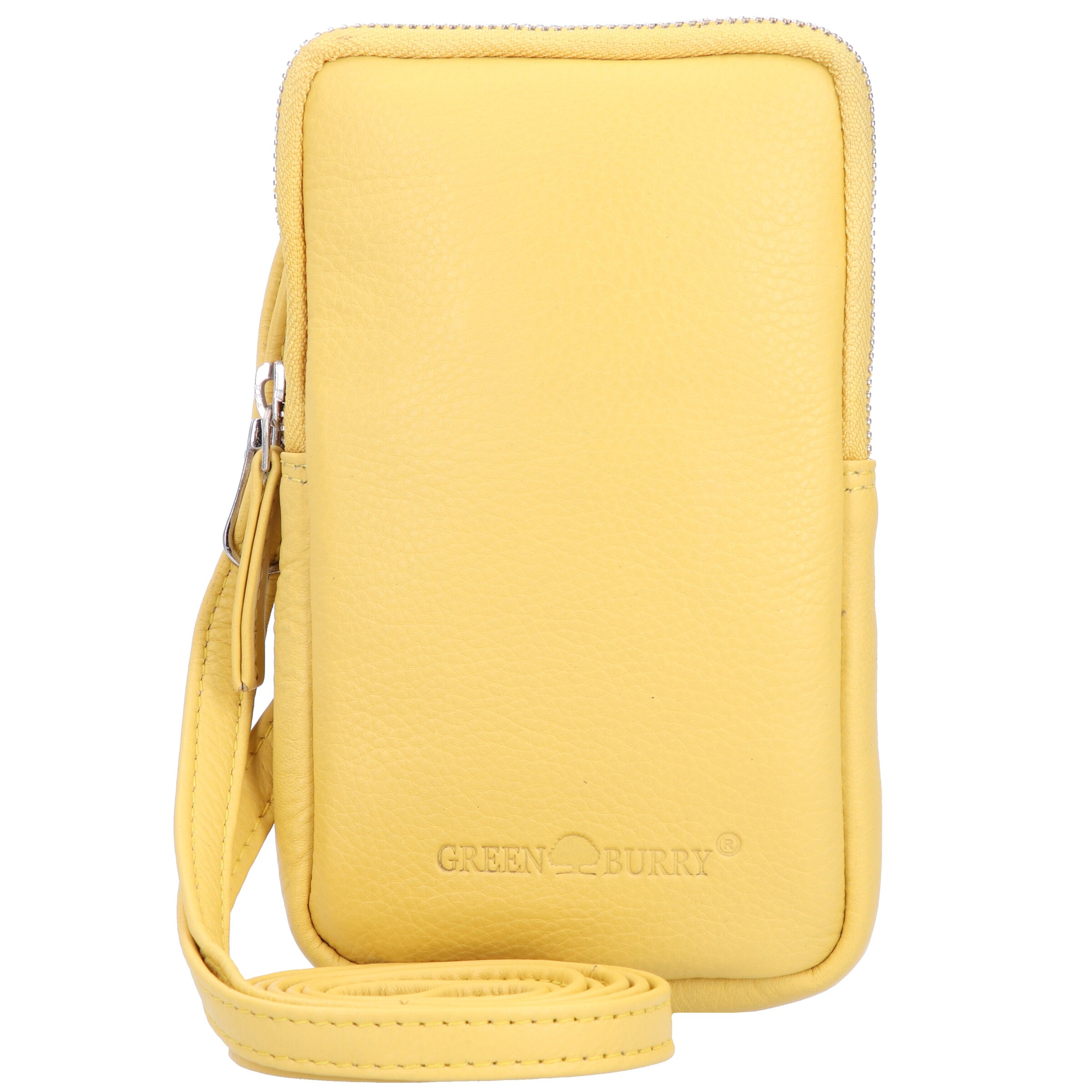 GREENBURRY Crossbody bag 'Nappa' in Yellow: front