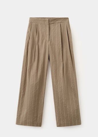 MANGO Wide Leg Hose 'Martin' in Braun